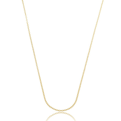 Dainty Cable Chain Necklace - 1,4mm Wide Gold