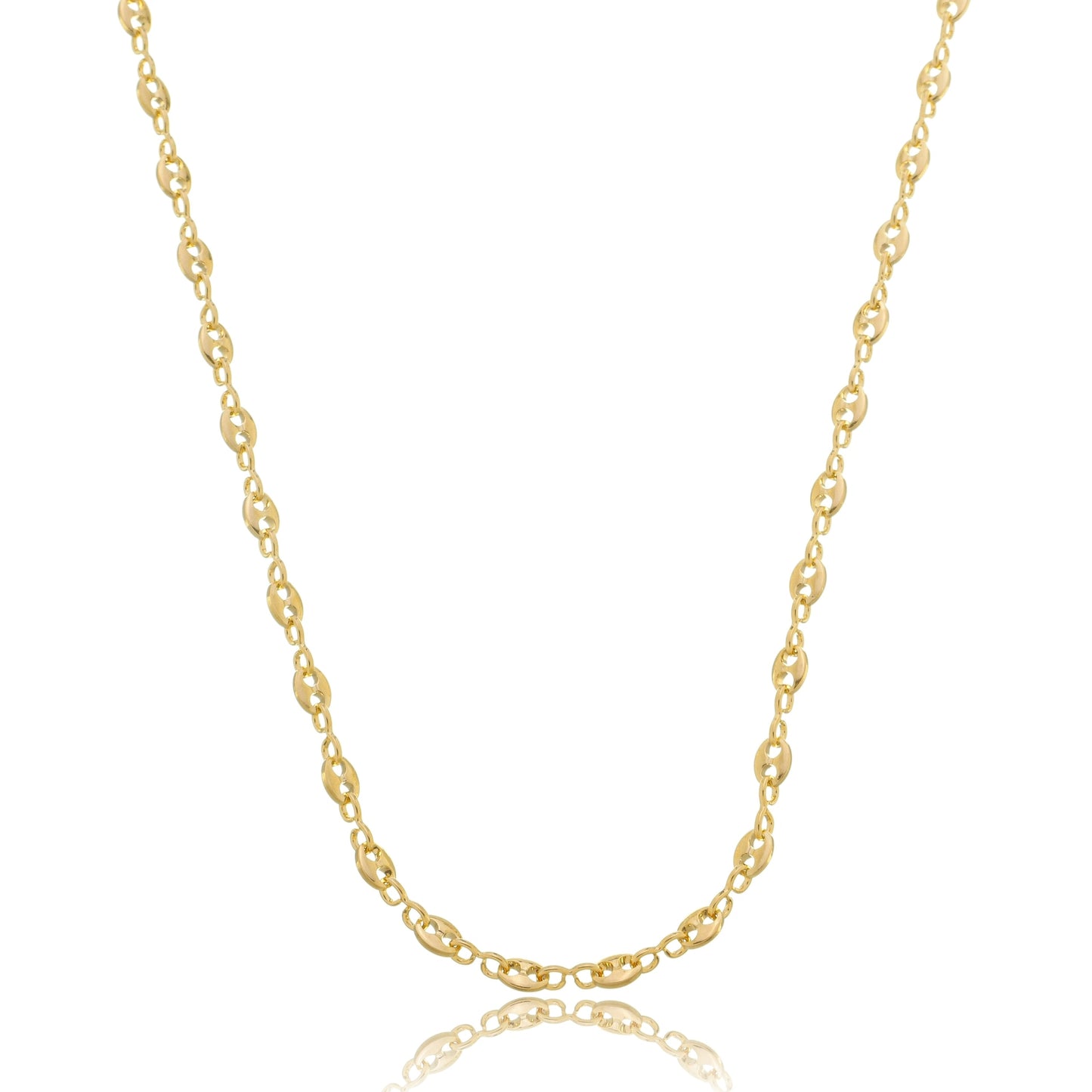 Trendy Mariner Chain Necklace Gold
