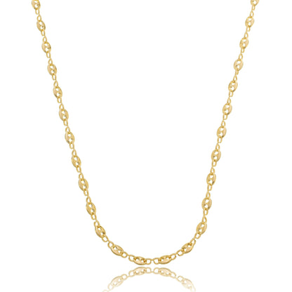 Trendy Mariner Chain Necklace Gold