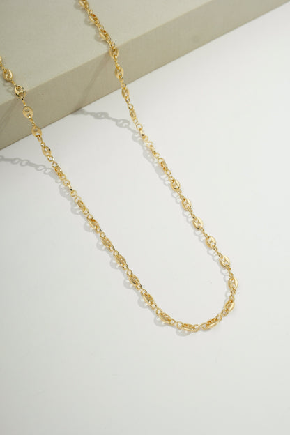 Trendy Mariner Chain Necklace Gold