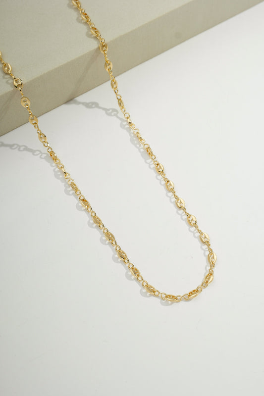 Trendy Mariner Chain Necklace Gold