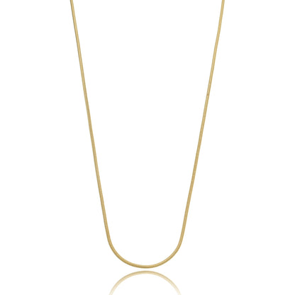 Sleek Snake Chain Necklace - 1,6mm Wide Gold