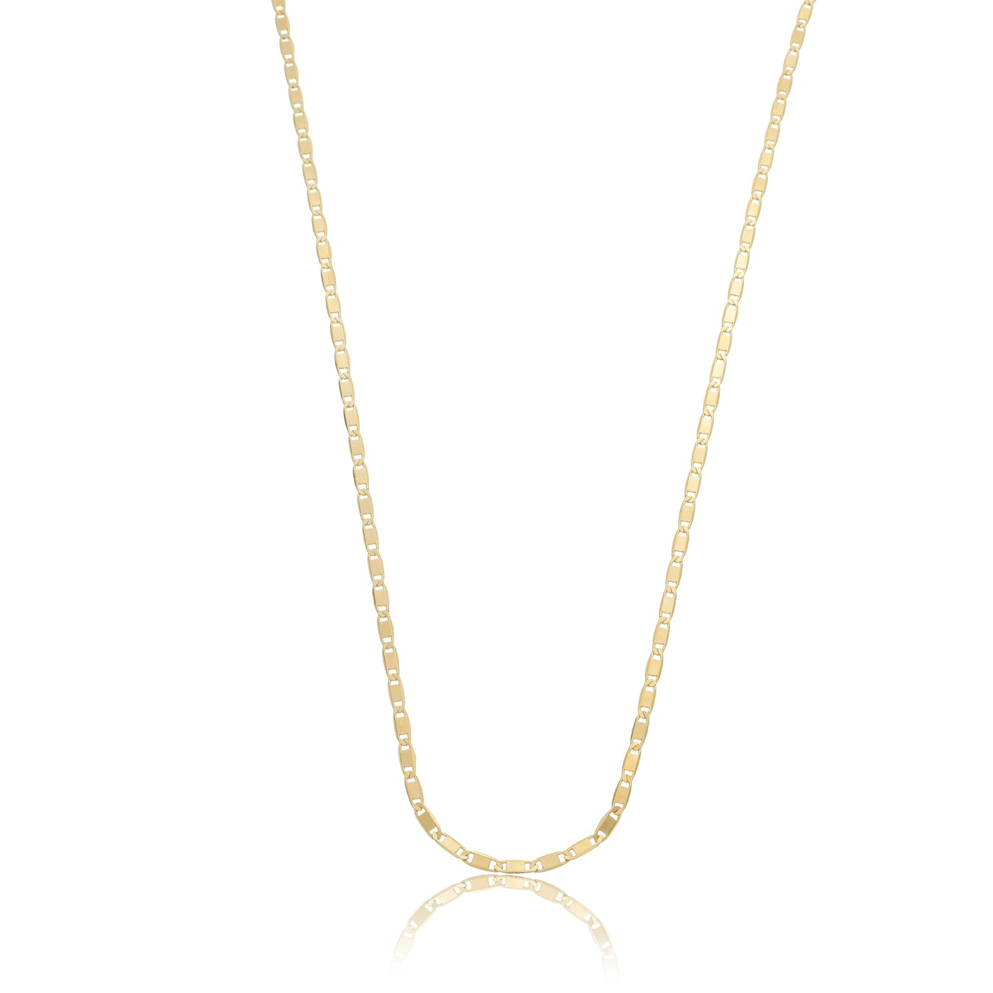 Classic Figaro Chain - 2,5mm Wide Gold / 16"
