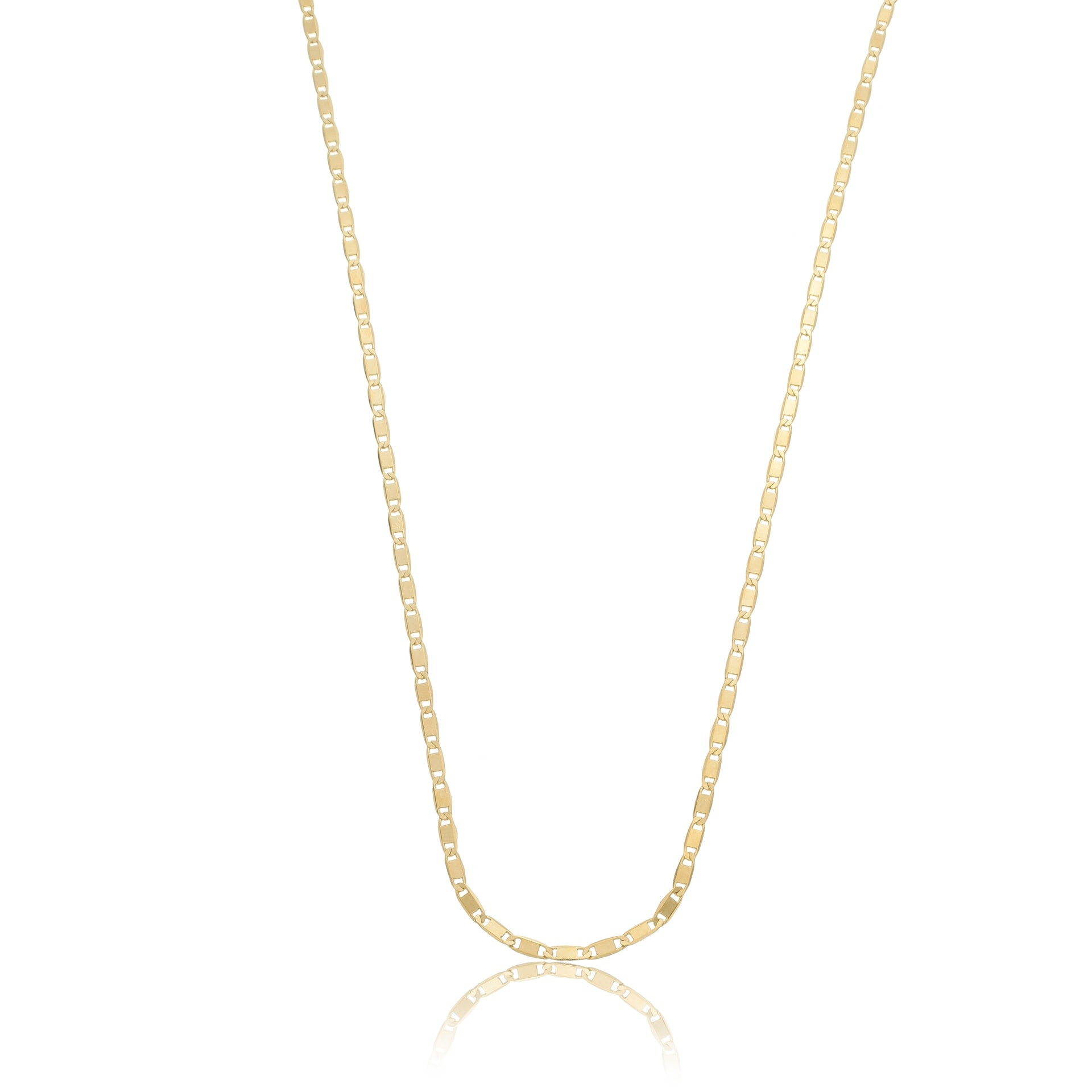 Classic Figaro Chain - 2,5mm Wide Gold / 16"