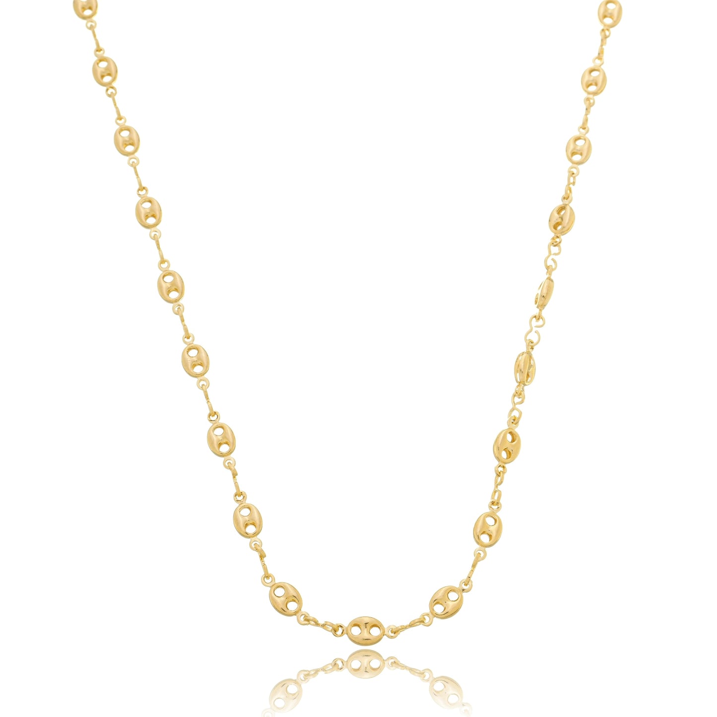 Modern Mariner Chain Necklace Gold