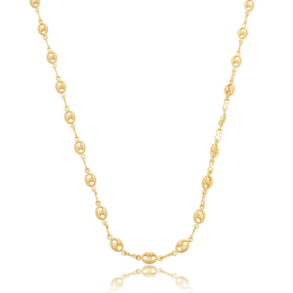 Modern Mariner Chain Necklace Gold