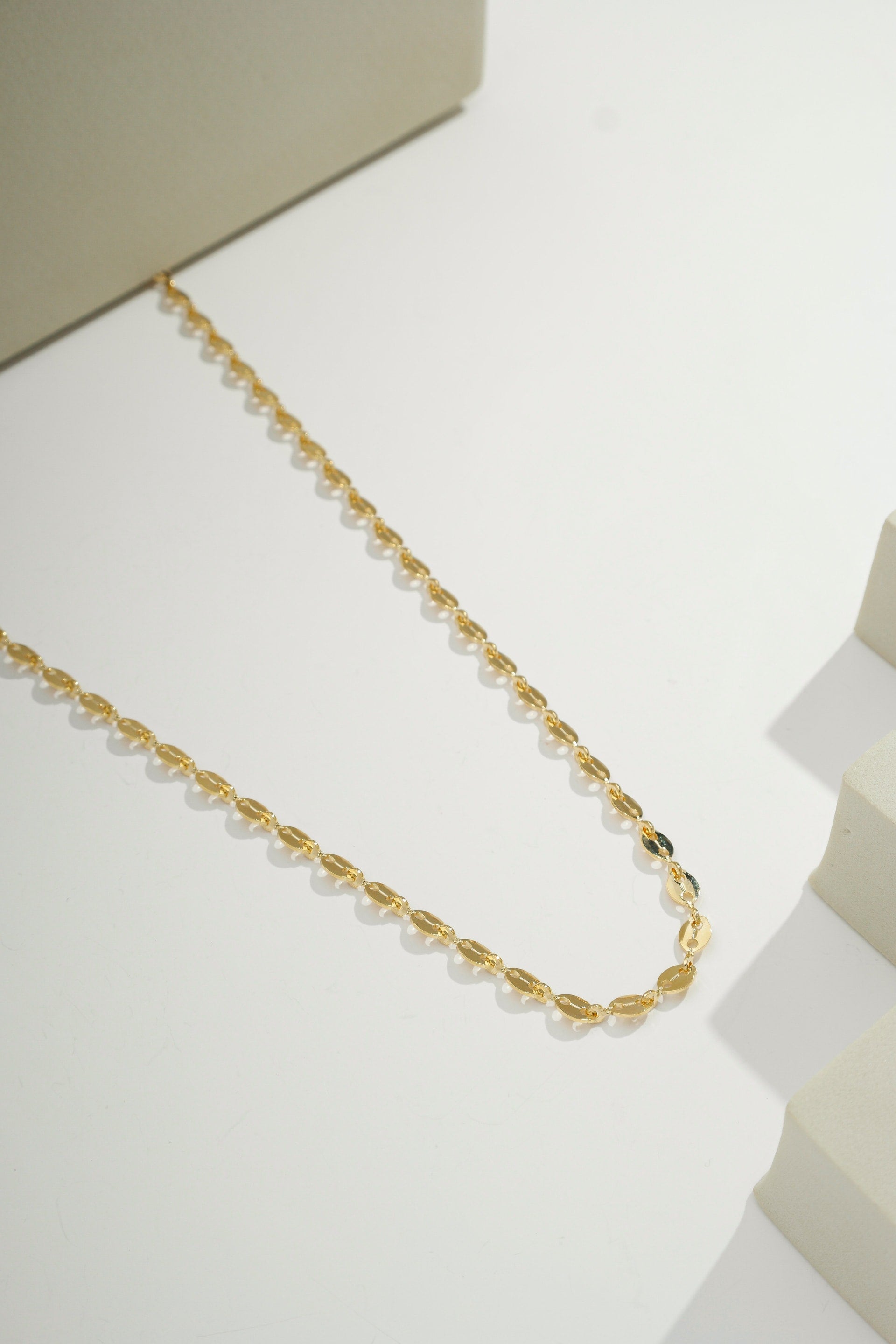 Bold Mariner Chain Necklace Gold