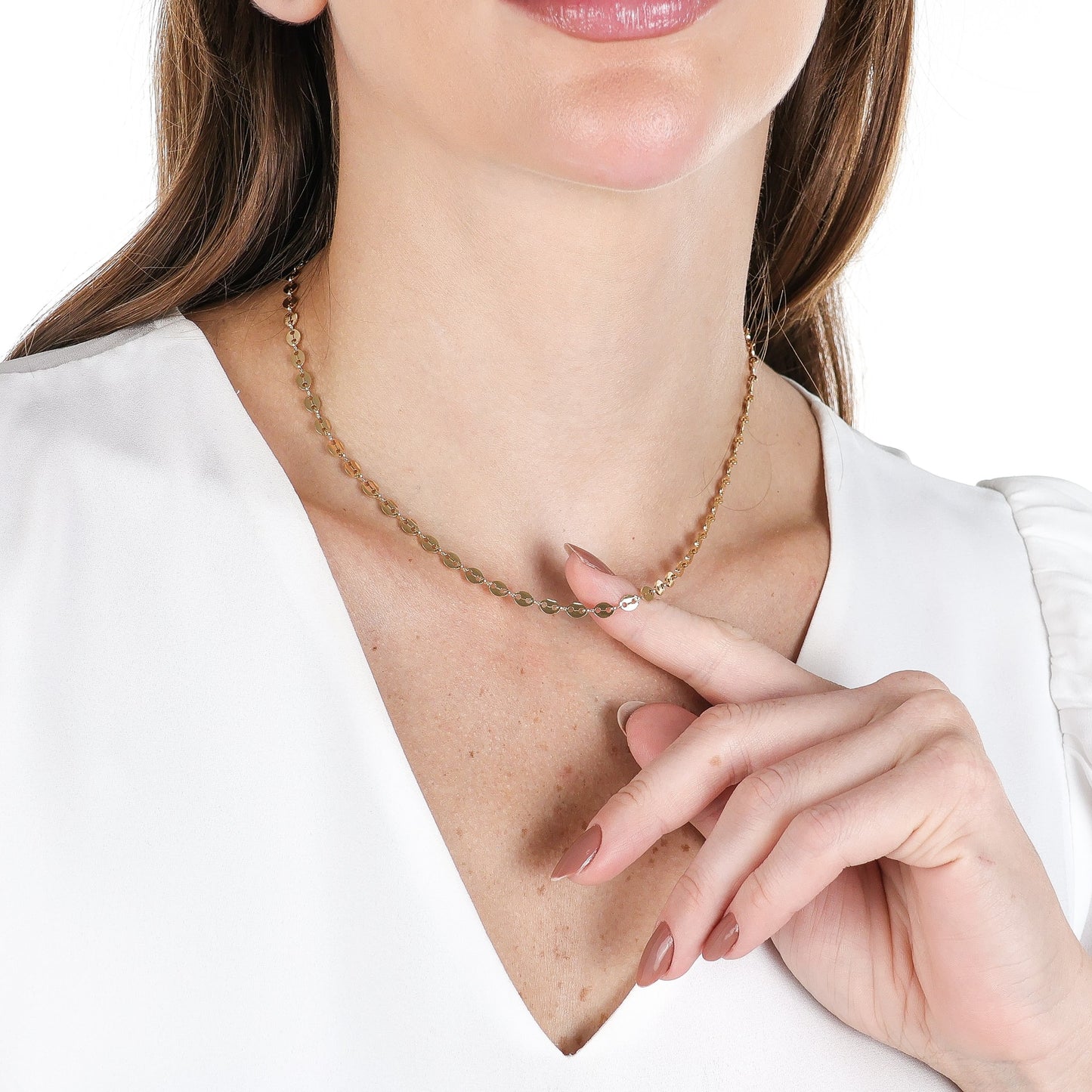 Bold Mariner Chain Necklace Gold
