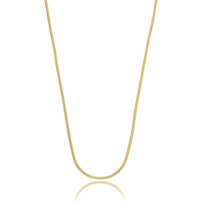 Thick Snake Chain Necklace - 2mm Wide Gold