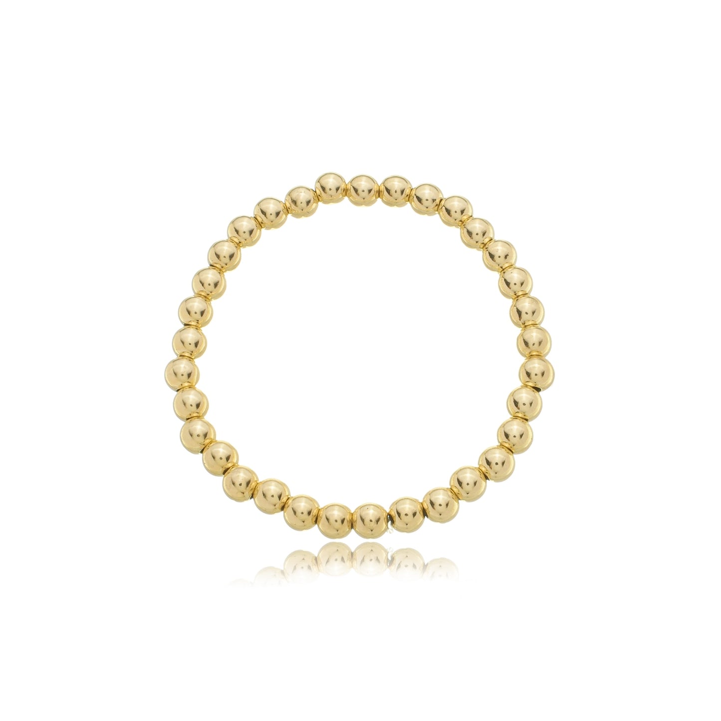 Slider Bead Bracelet Gold