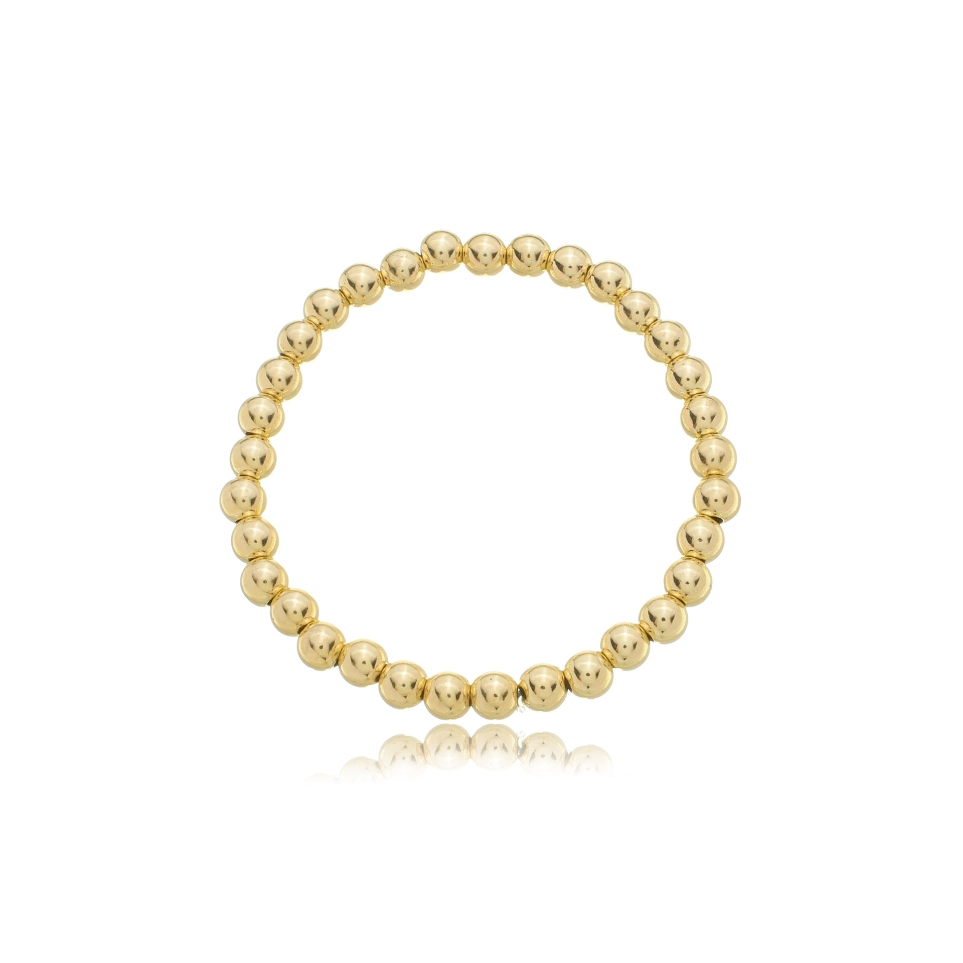 Slider Bead Bracelet Gold