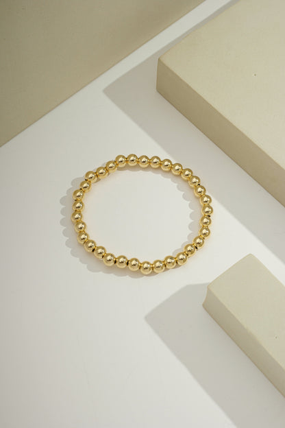 Slider Bead Bracelet Gold