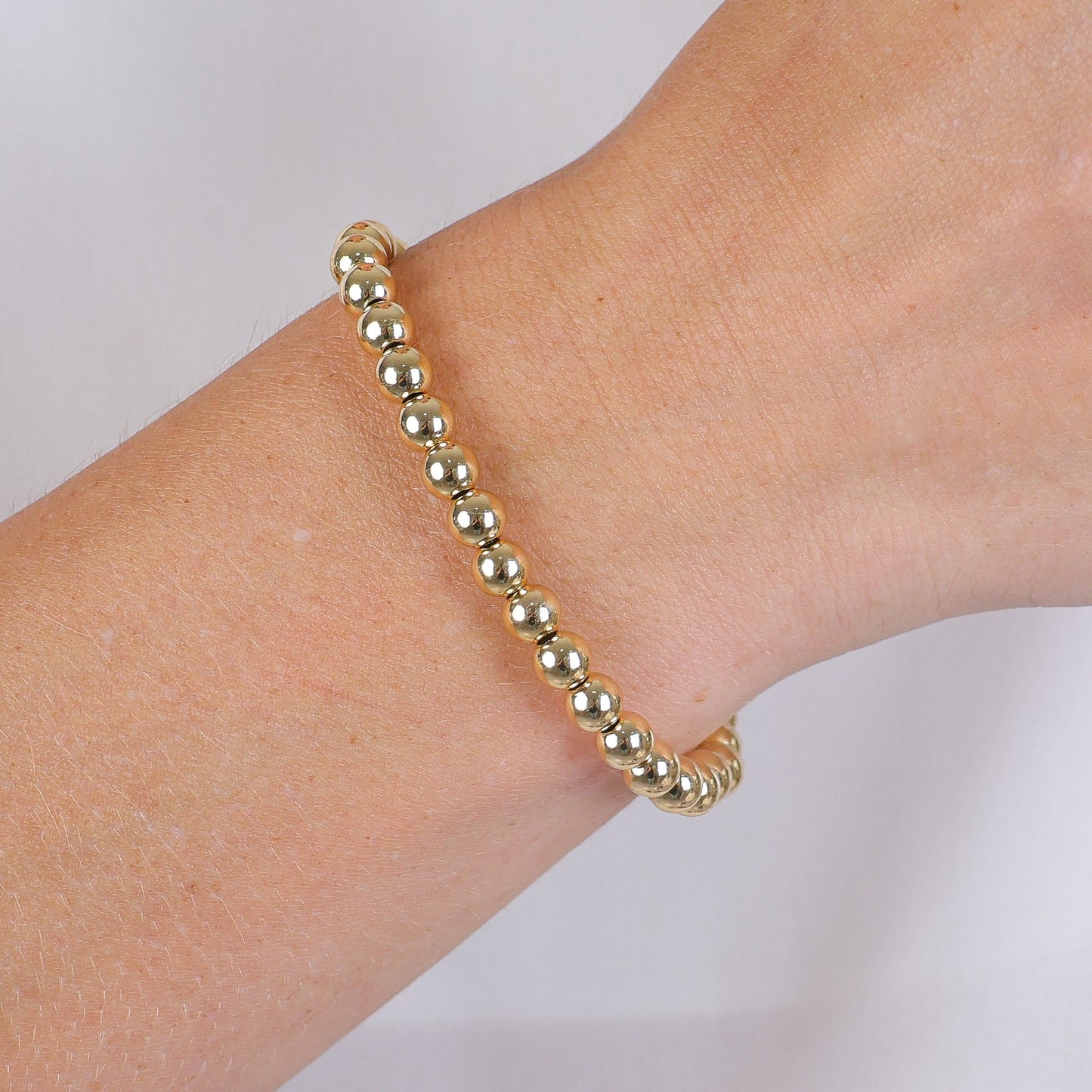 Slider Bead Bracelet Gold