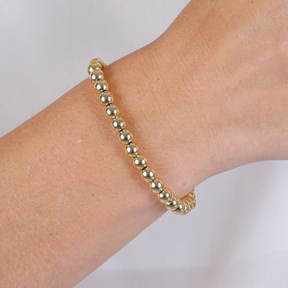 Slider Bead Bracelet Gold