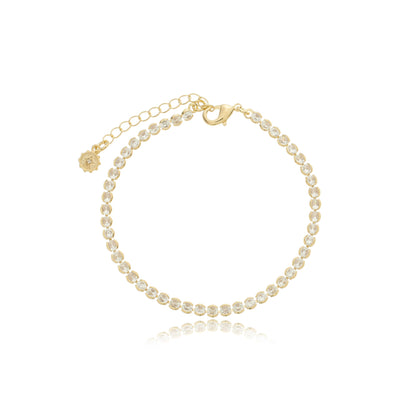 Round Radicance Tennis Bracelet Gold