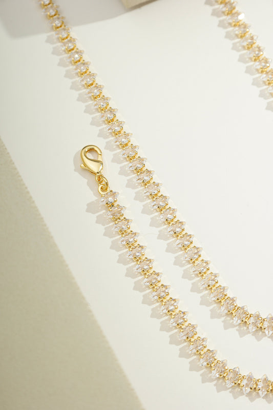 Diamond Dazzle Tennis Bracelet Gold