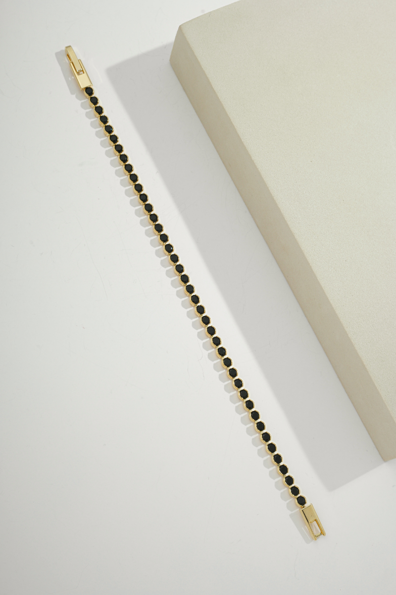 Eclipse Tennis Bracelet Gold