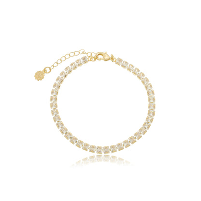 Olivia Tennis Bracelet Gold
