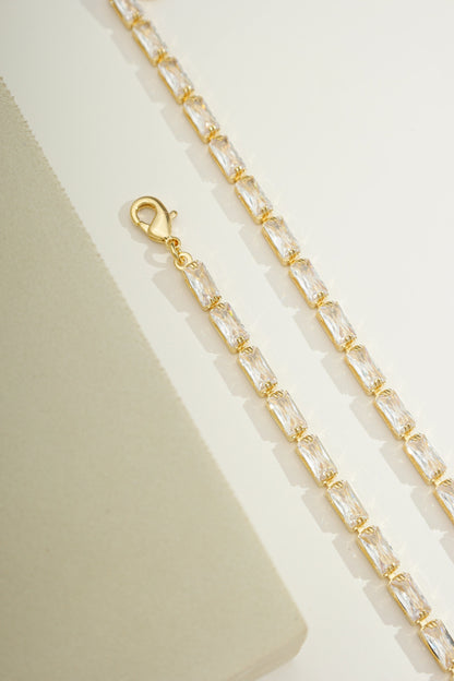 Grand Baguette Brilliance Tennis Bracelet Gold