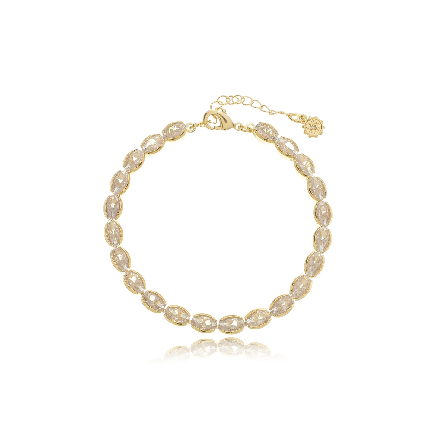 Grace Oval Tennis Bracelet Gold