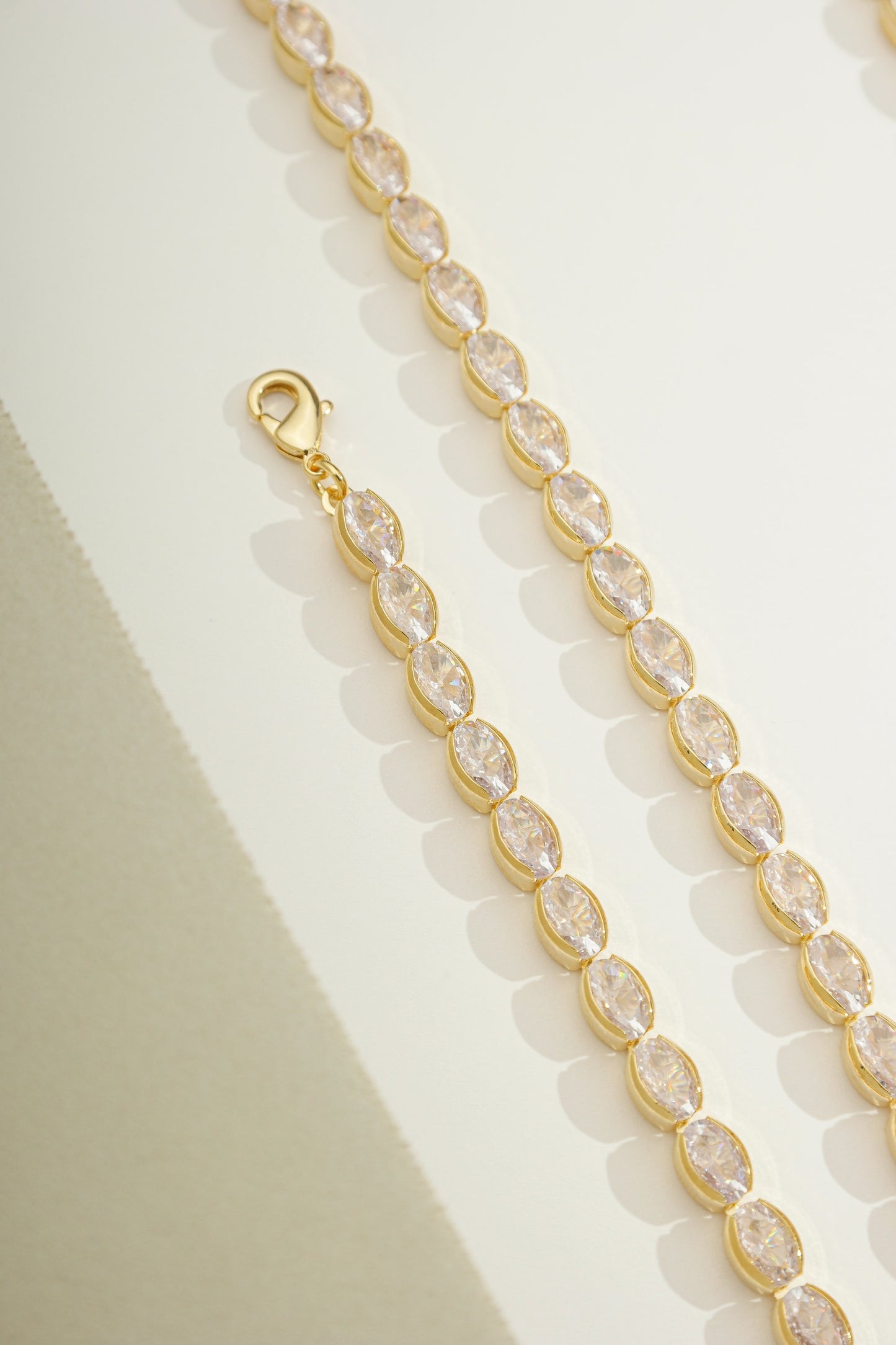 Grace Oval Tennis Bracelet Gold