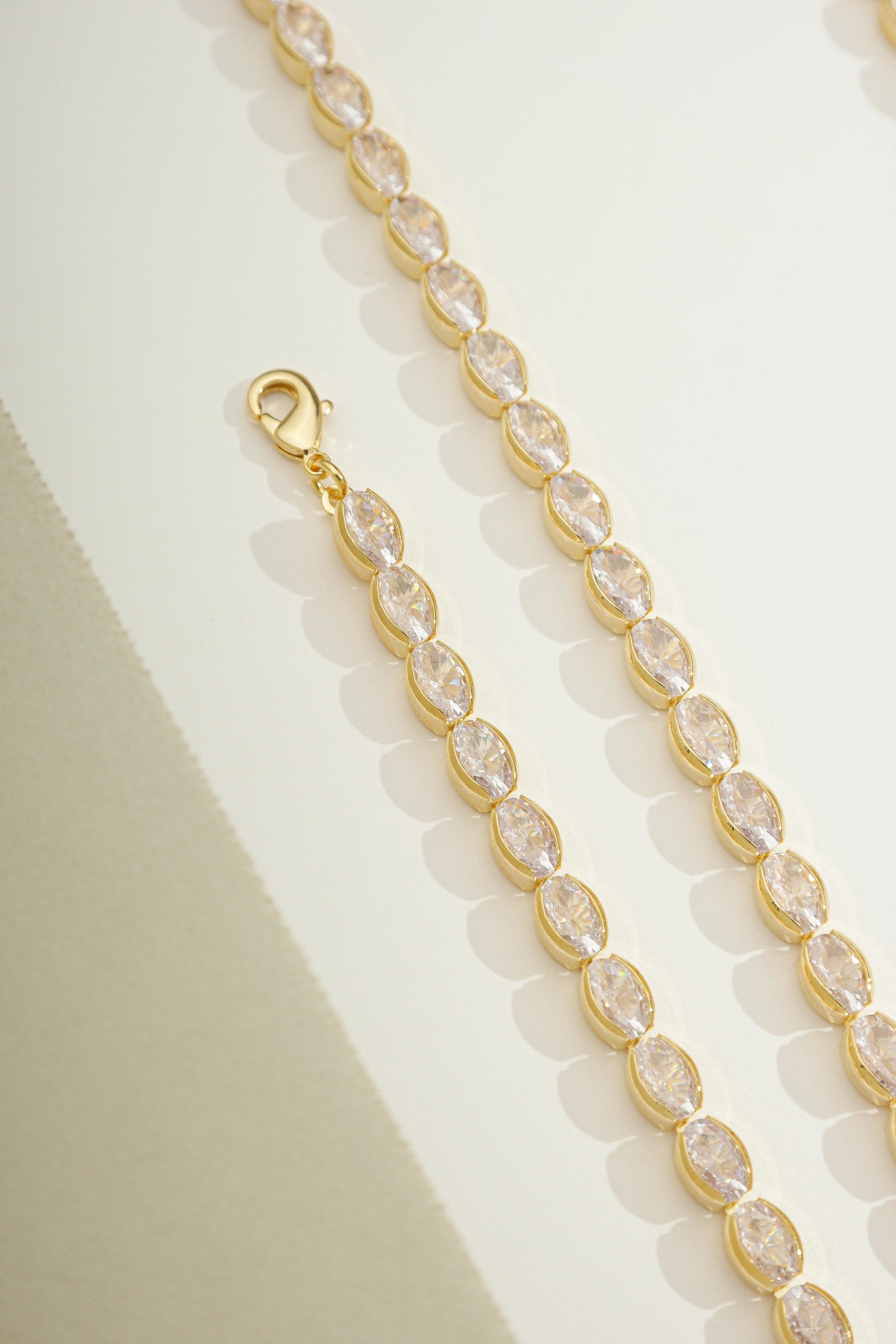 Grace Oval Tennis Bracelet Gold