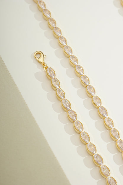 Grace Oval Tennis Bracelet Gold