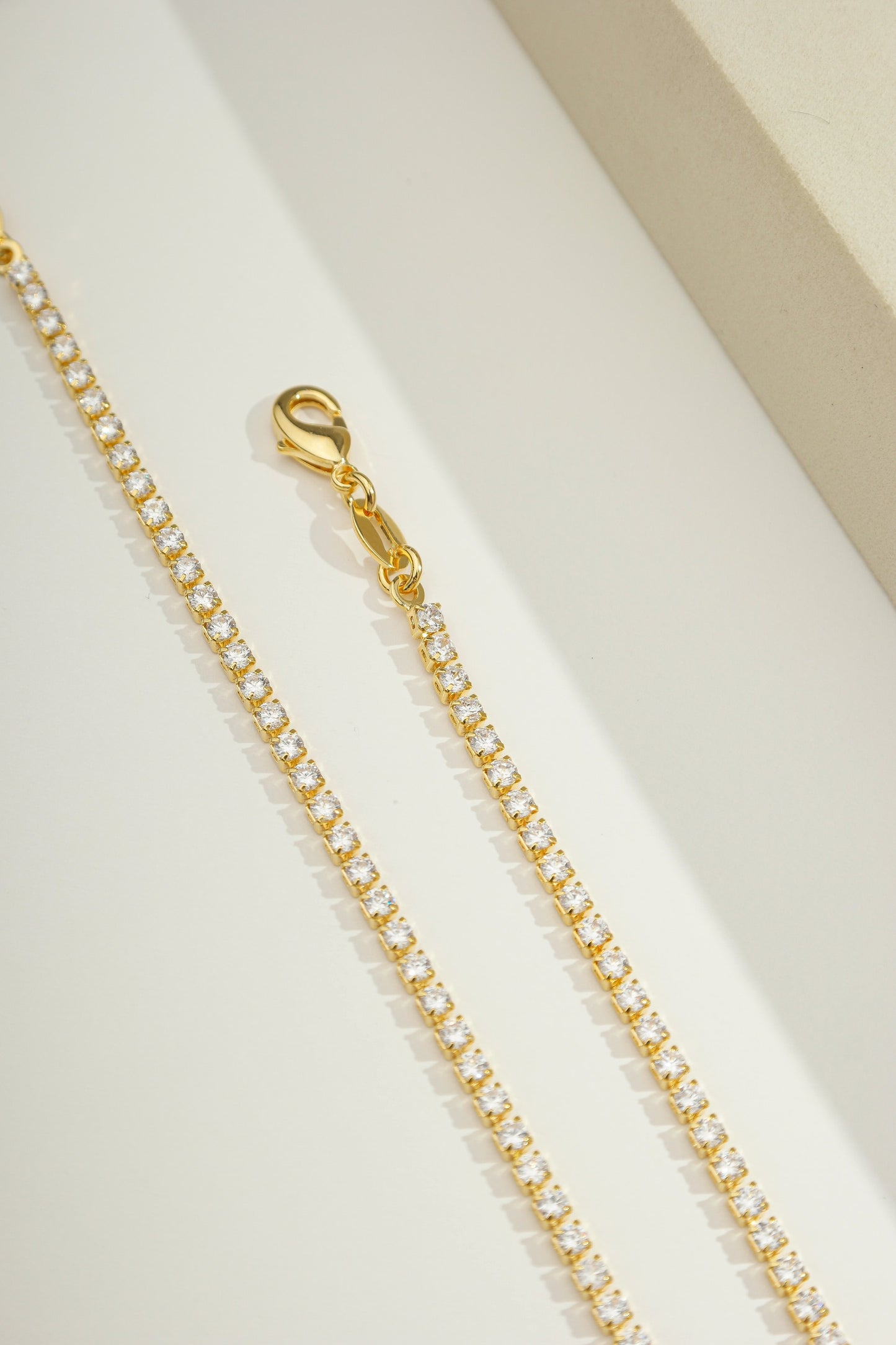 Dainty Eloise Tennis Bracelet Gold