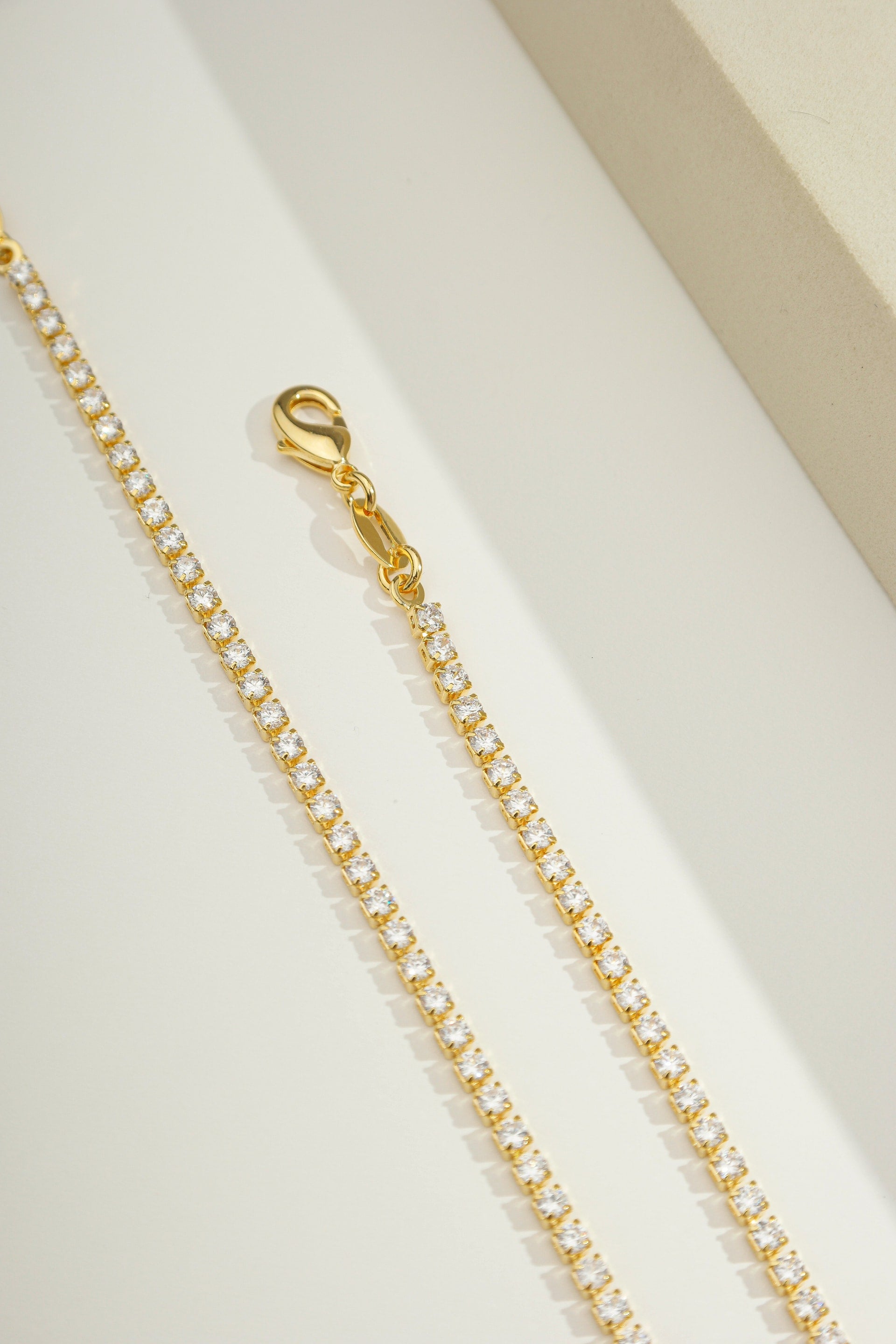 Dainty Eloise Tennis Bracelet Gold