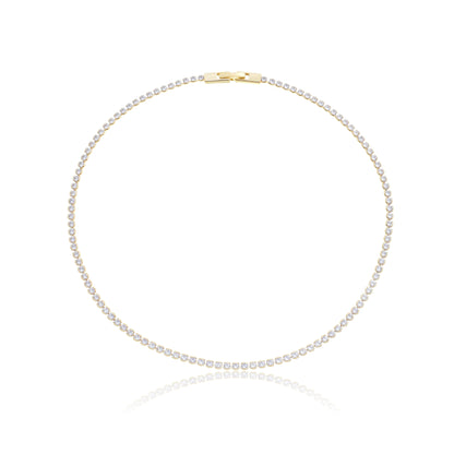 Round Radiance Tennis Choker Necklace