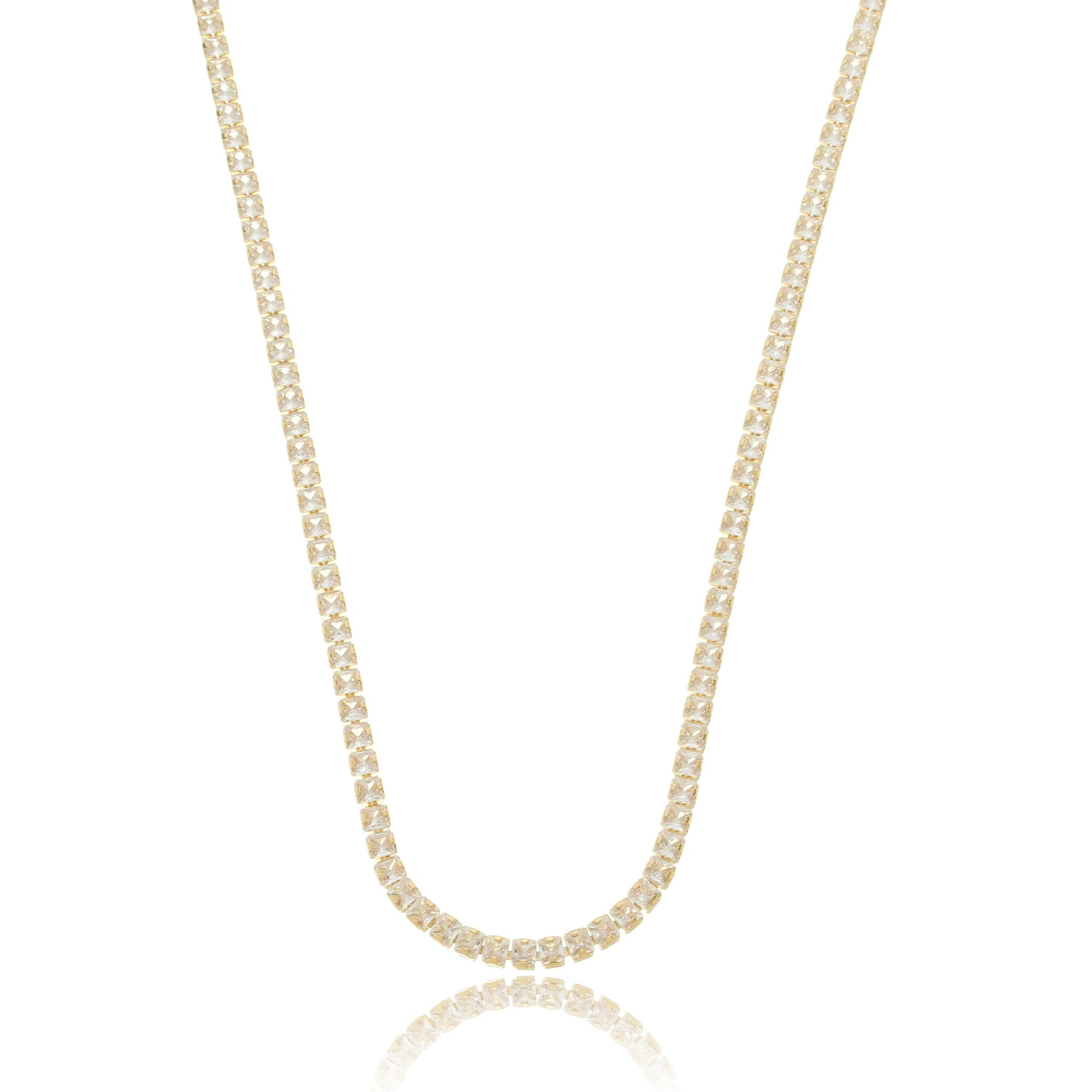 Olivia Tennis Choker Necklace Gold