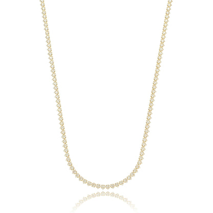 Dainty Luminous Teardrop Tennis Choker Necklace Gold