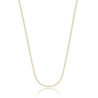 Dainty Eloise Tennis Choker Necklace Gold