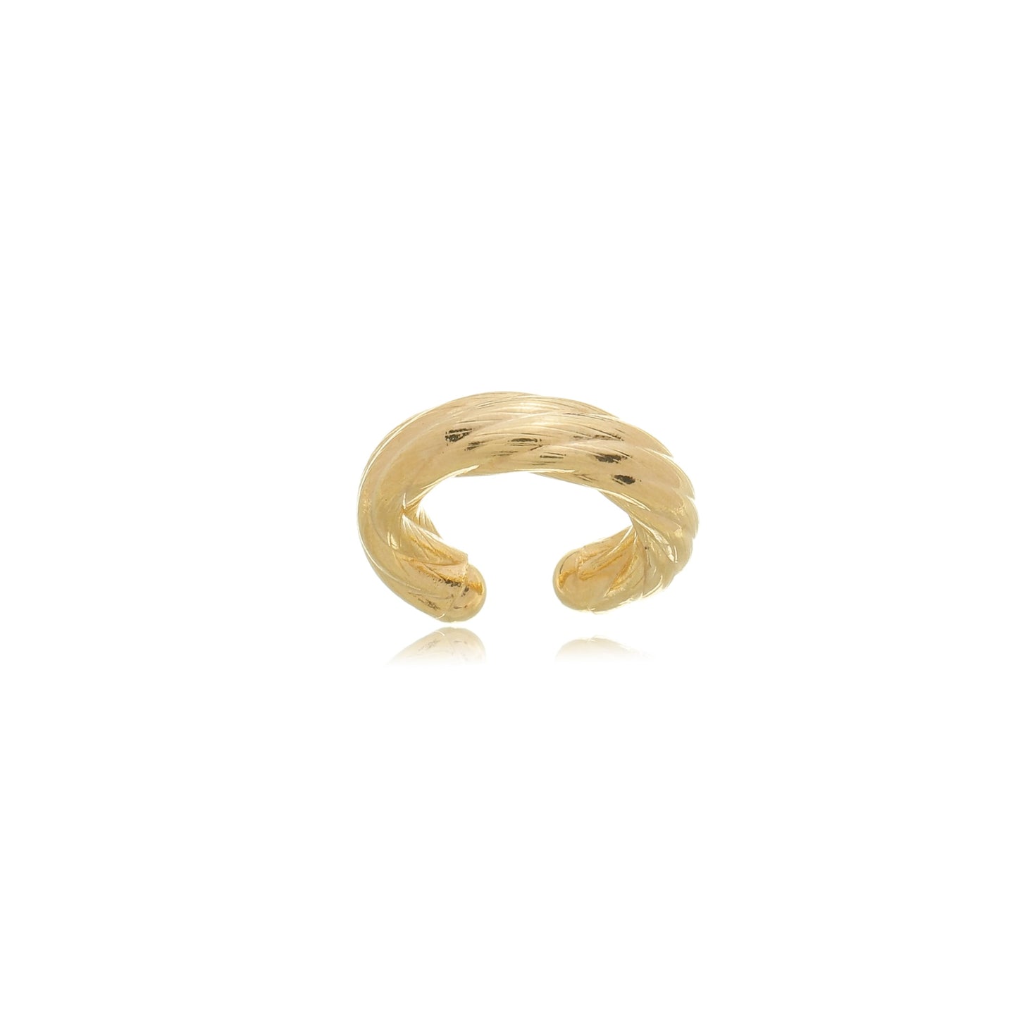 Dainty Twisted Fake Piercing Gold