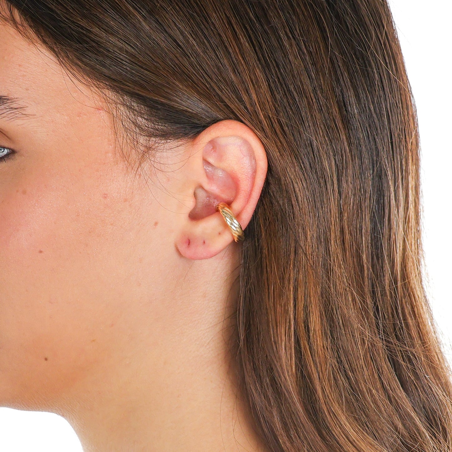 Dainty Twisted Fake Piercing Gold