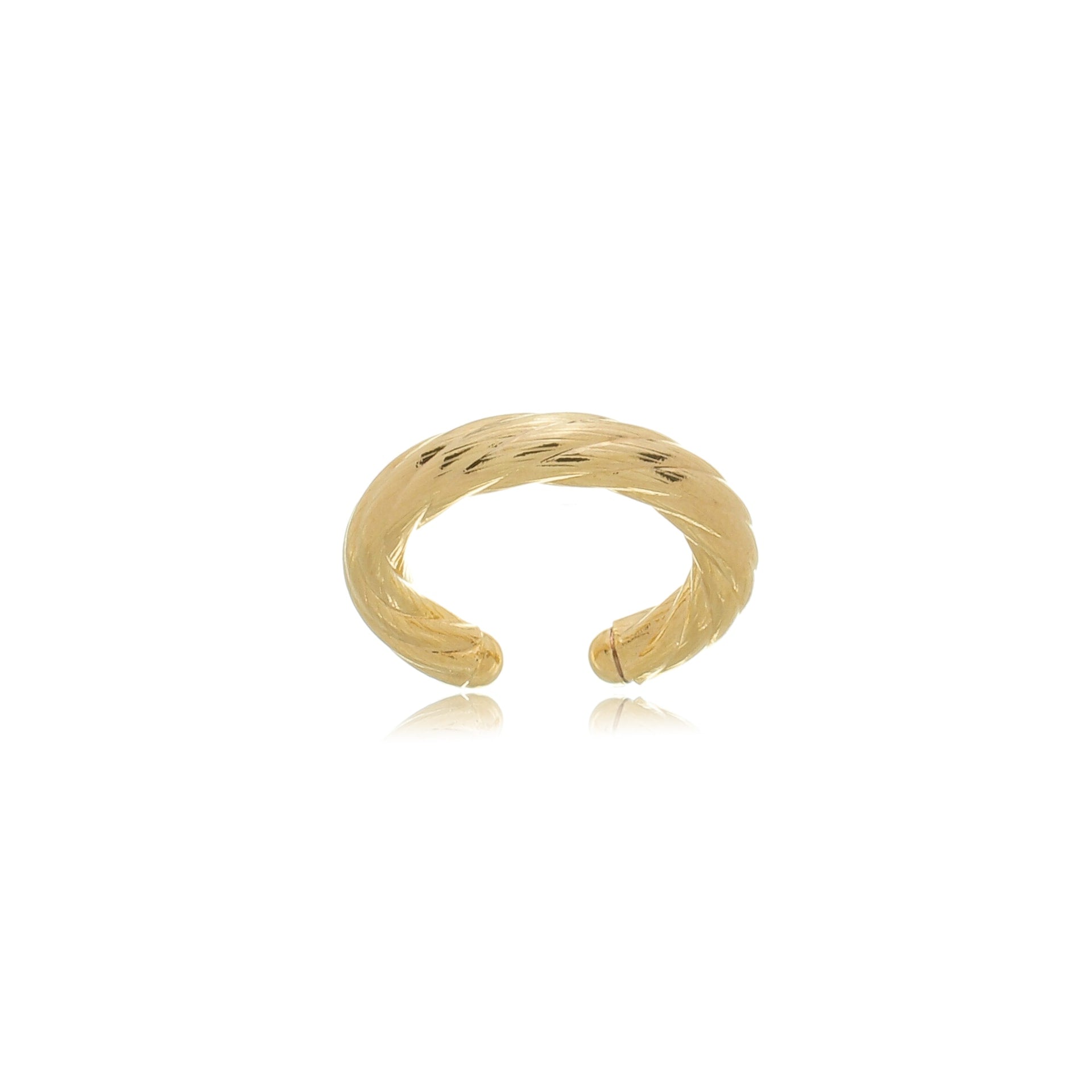 Twisted Fake Piercing Gold