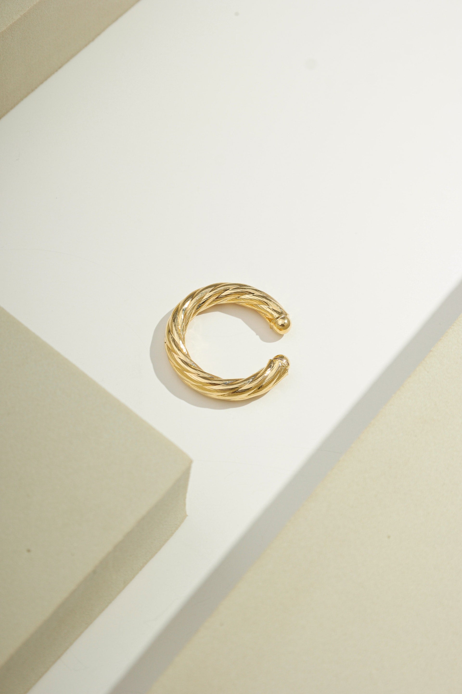 Twisted Fake Piercing Gold