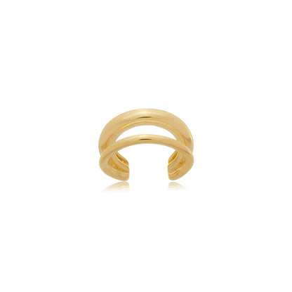 Double Band Fake Piercing Gold