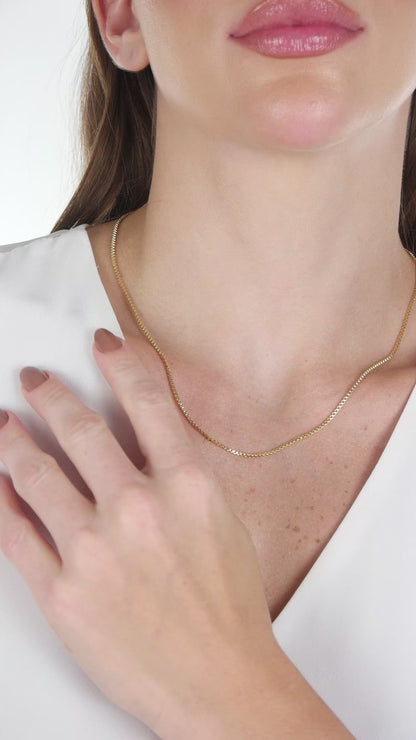 Minimalist 1,5mm Wide Box Chain