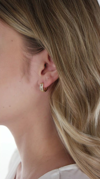 Ipanema Duo Pavé Huggie