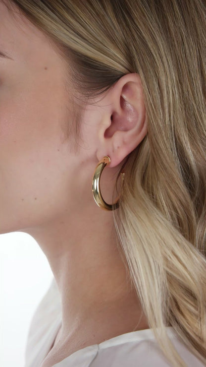 Anna 35mm Open Hoops