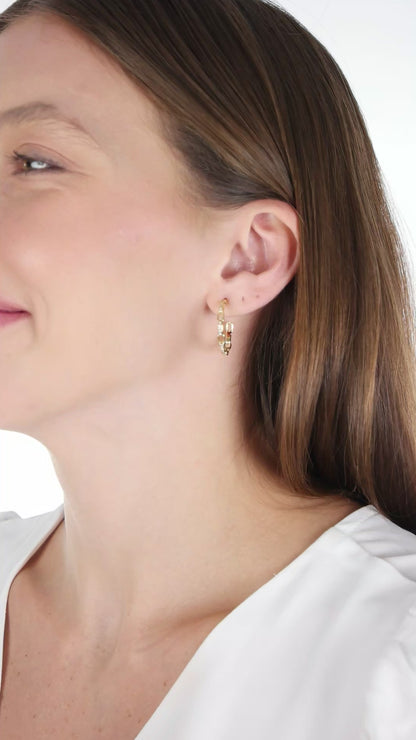 Link & Sparkle Hoops