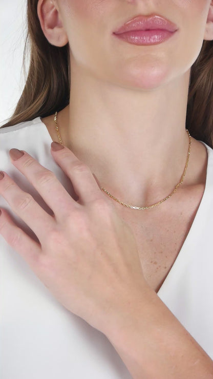 Rectangular 2,6mm Wide Link Chain