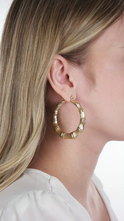 Grande Bamboo Hoops