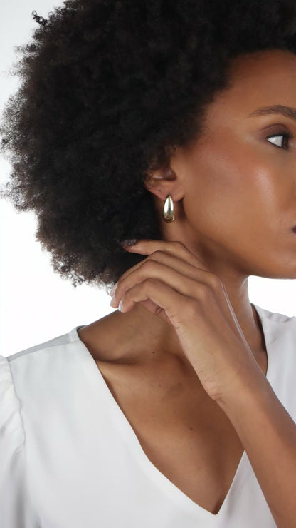 Elongated Teardrop Earring