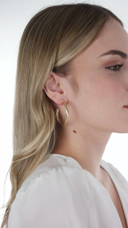 Large Sculptural Hoops