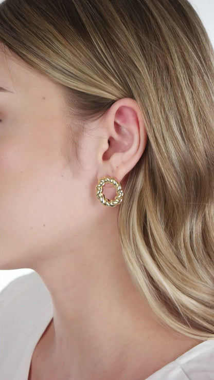 Twisted Ring Earring