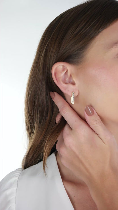 Luminous Line Mini Hoops