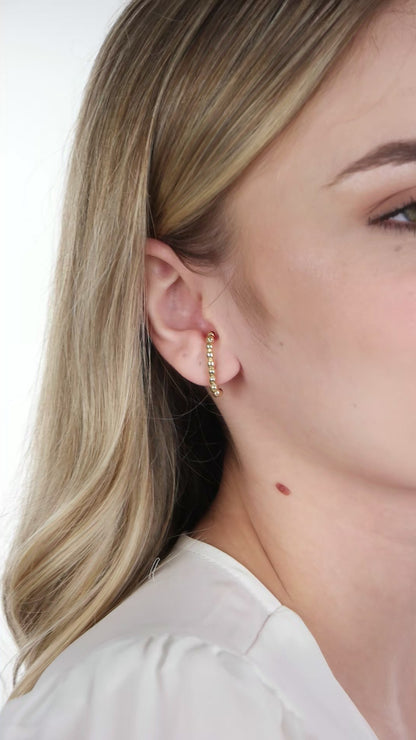 Beaded Arc Earring