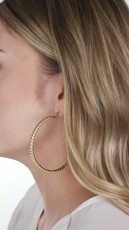 Statement Twisted Hoops